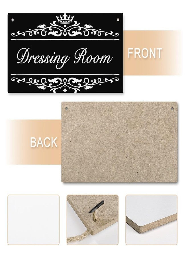 Henntile Dressing Room - Door Sign Decorative Wood Sign Home Decor,Wall Art，6 inch by 12 inch Hanging Sign - Image 4